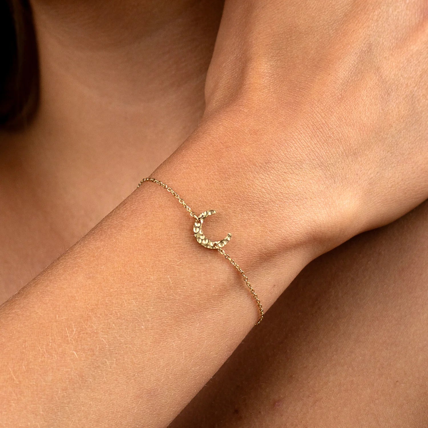 Bracelet Lune Acier inoxydable Or Argent – Jardin des Bijoux