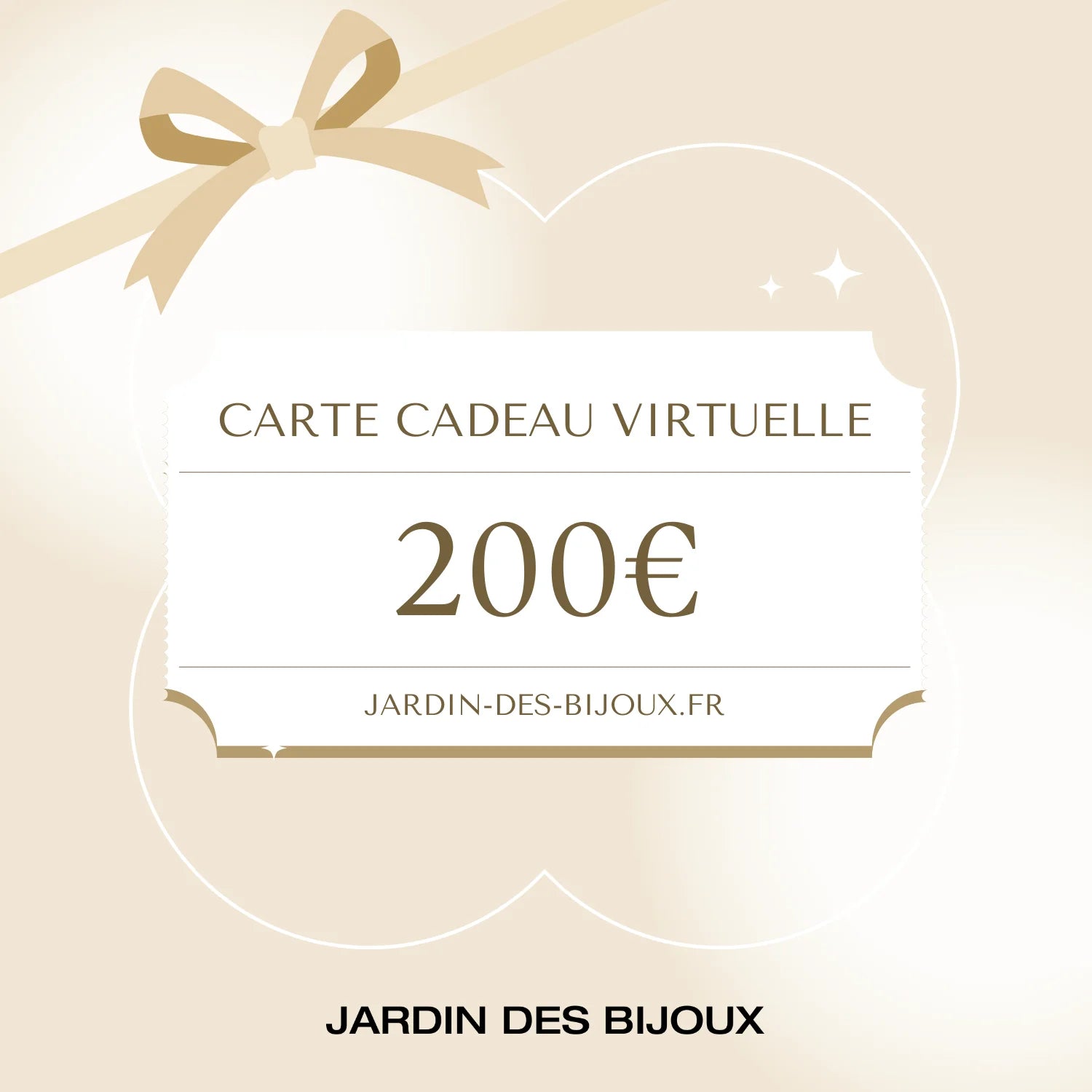 Carte cadeau e - Carte Cadeau 200 € Jardin des Bijoux