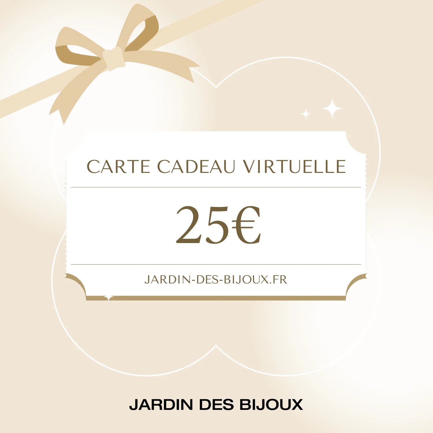Carte cadeau e - Carte Cadeau 25 € Jardin des Bijoux