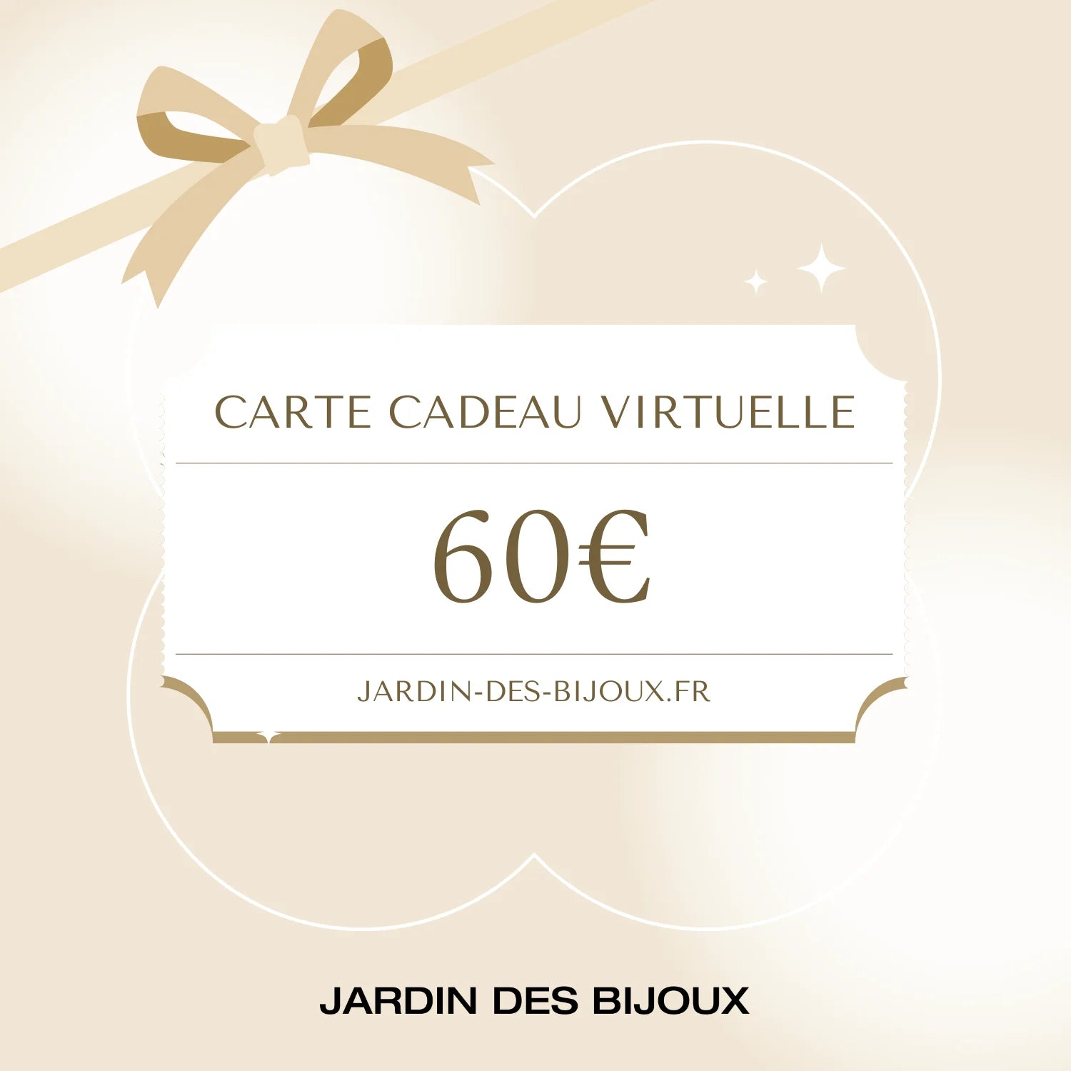 Carte cadeau e - Carte Cadeau 60 € Jardin des Bijoux